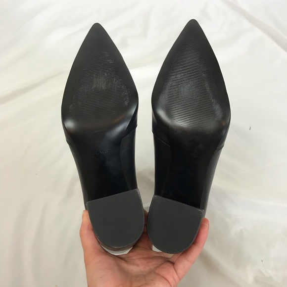 Nine West pointed block heel ankle booties leather - Picture 7 of 10